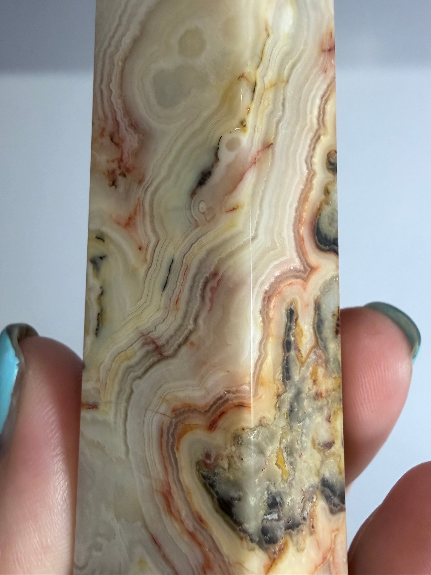 Crazy Lace Agate Tower –  B