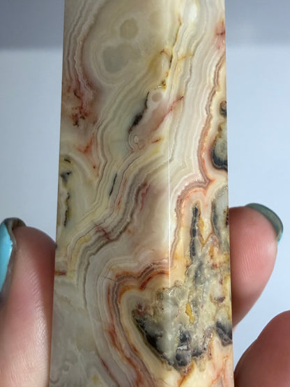 Crazy Lace Agate Tower –  B