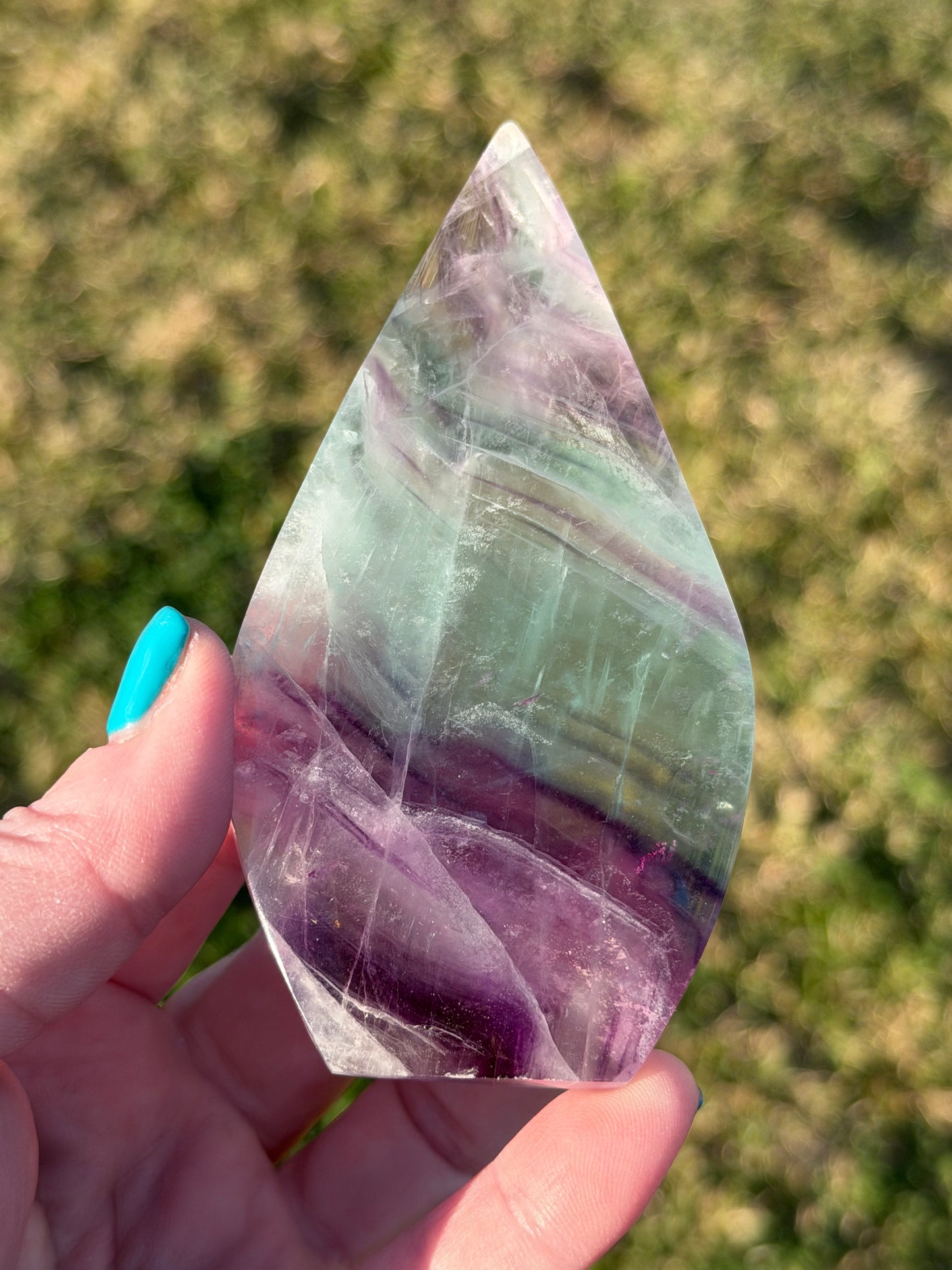 Rainbow Fluorite Freeform – 10.5cm | 174g