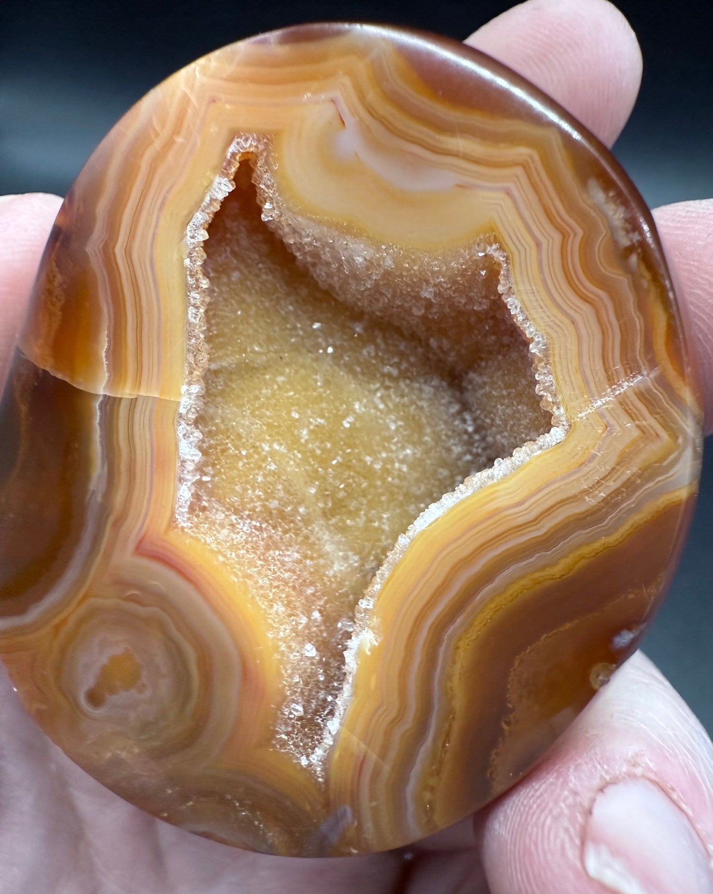 Carnelian Agate Druzy Freeform