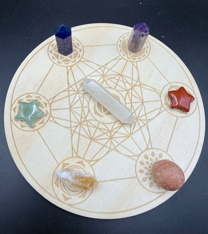 Chakra Crystal Grid Set – Energy Balancing & Healing