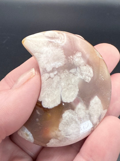Flower Agate Moon