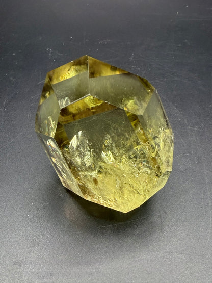 Golden Citrine Freeform — High Clarity with Rainbow Inclusions