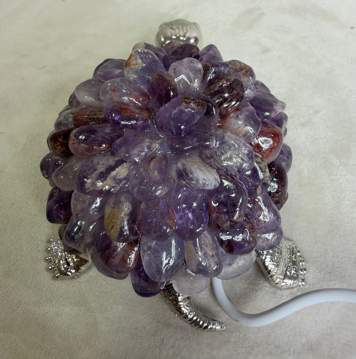 Amethyst Turtle Colour Changing USB Lamp