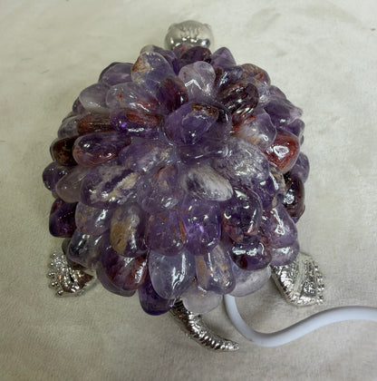 Amethyst Turtle Colour Changing USB Lamp