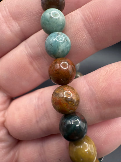 Indian Moss Agate Bracelet – 8mm