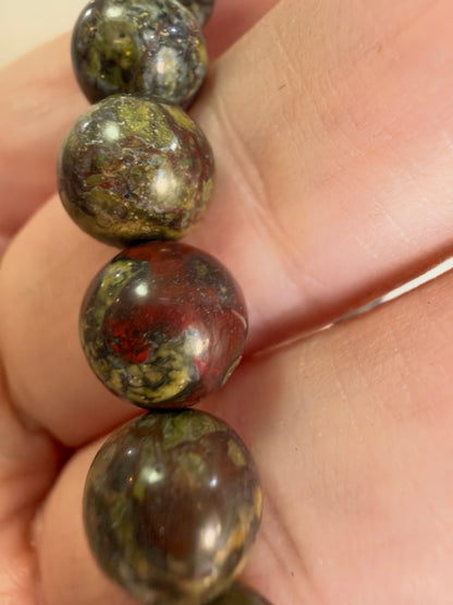 8mm Dragon Blood Jasper Bracelet