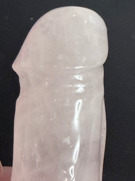 Rose Quartz Willy Carving – 10cm