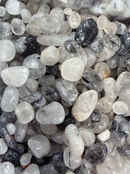 Tourmalinated Quartz Chips – 50g Bag