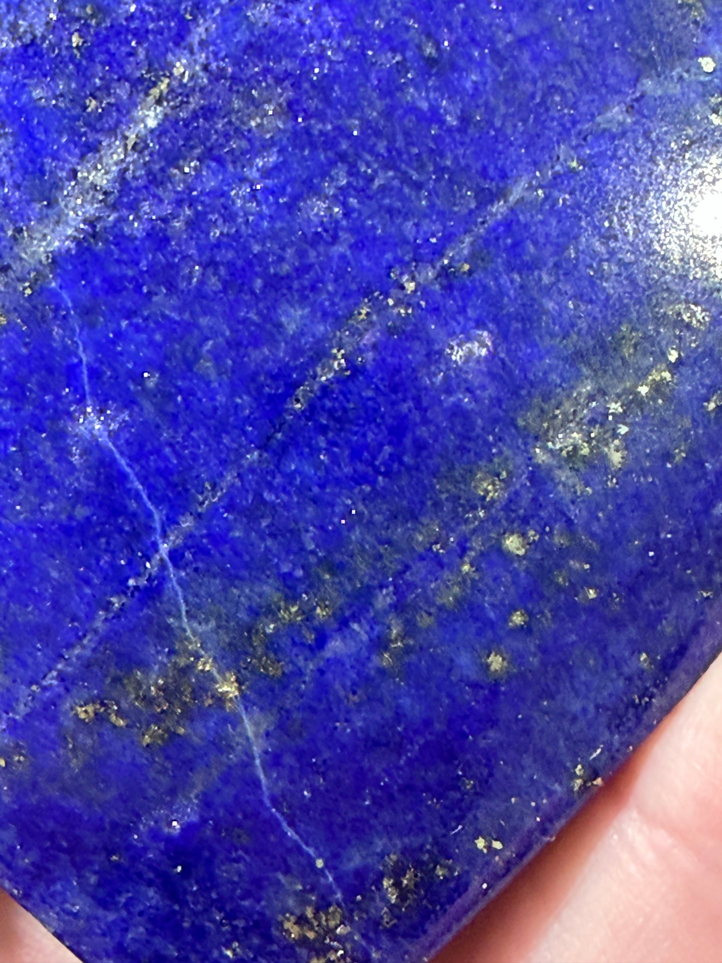 Natural Lapis Lazuli Heart with Pyrite | 5.2 cm | 60g E
