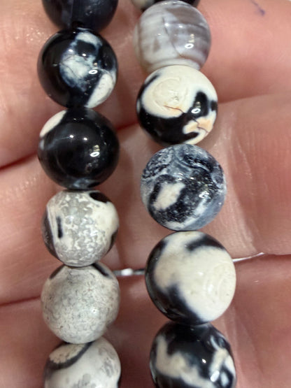 8mm Orca Agate Bracelet – Emotional Healing & Communication