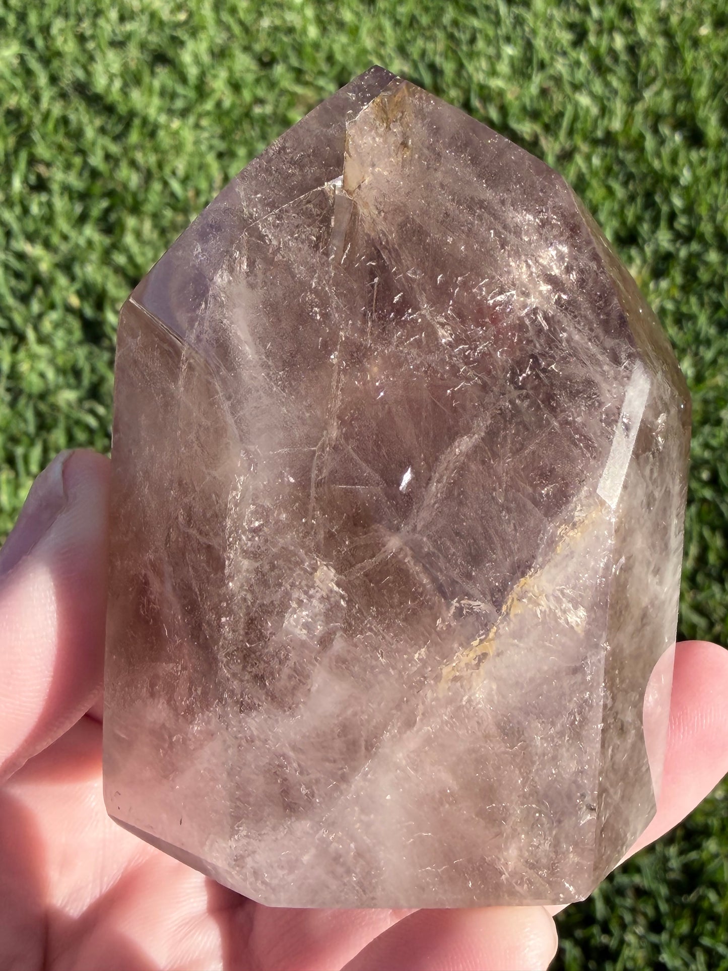 Smoky Quartz Included Quartz Tower – 230g