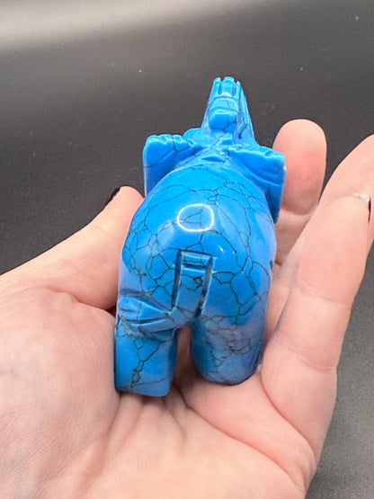 Blue Howlite Elephant