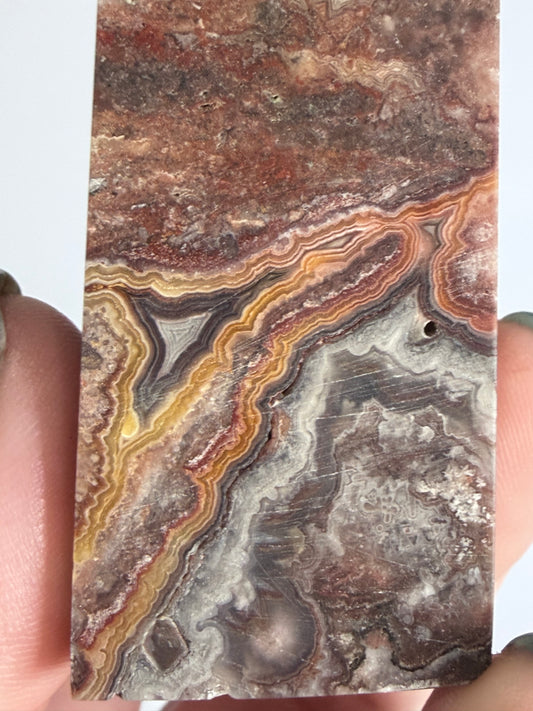 Mexican Crazy Lace Agate Tower – C
