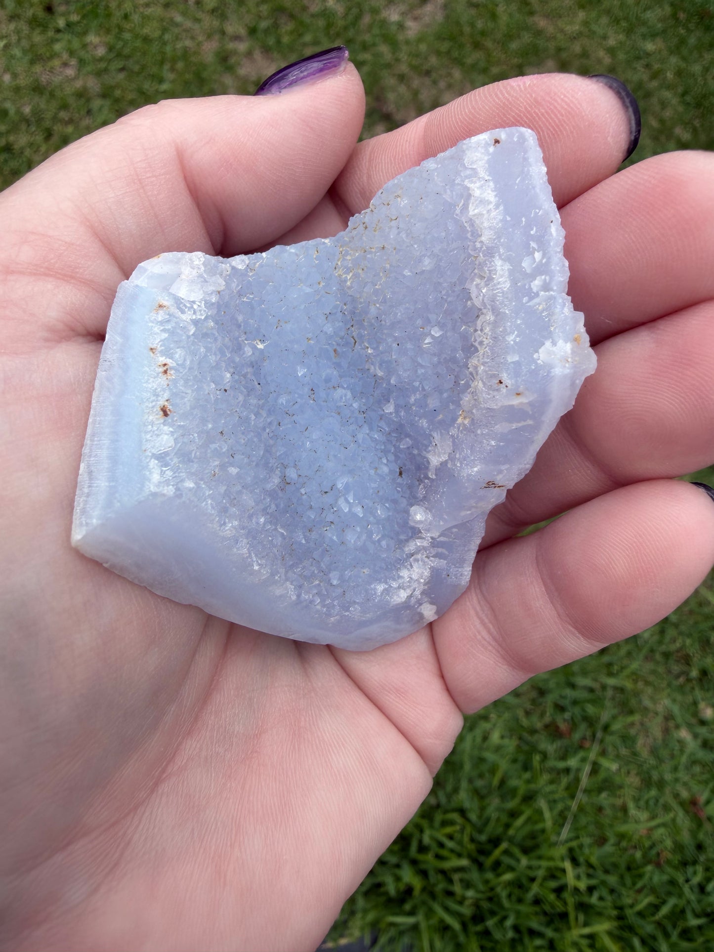Blue Lace Agate Druzy Freeform – 97g