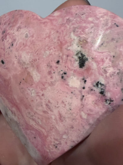 Pink Rhodonite Heart (Peru) B