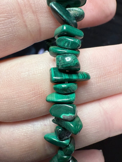 Malachite Chip Bracelet