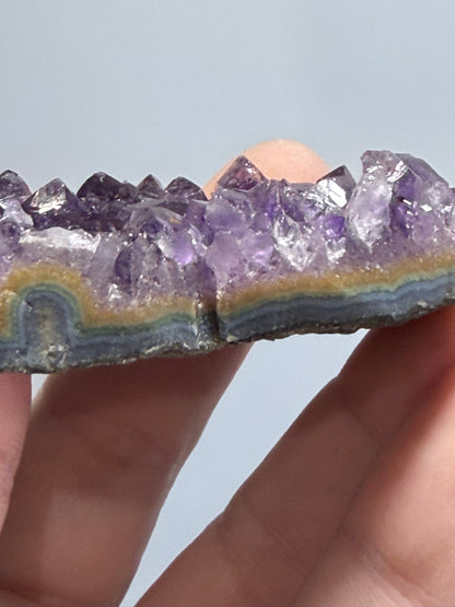 Amethyst Druzy Heart Cluster With Stand – 5.8cm (D)