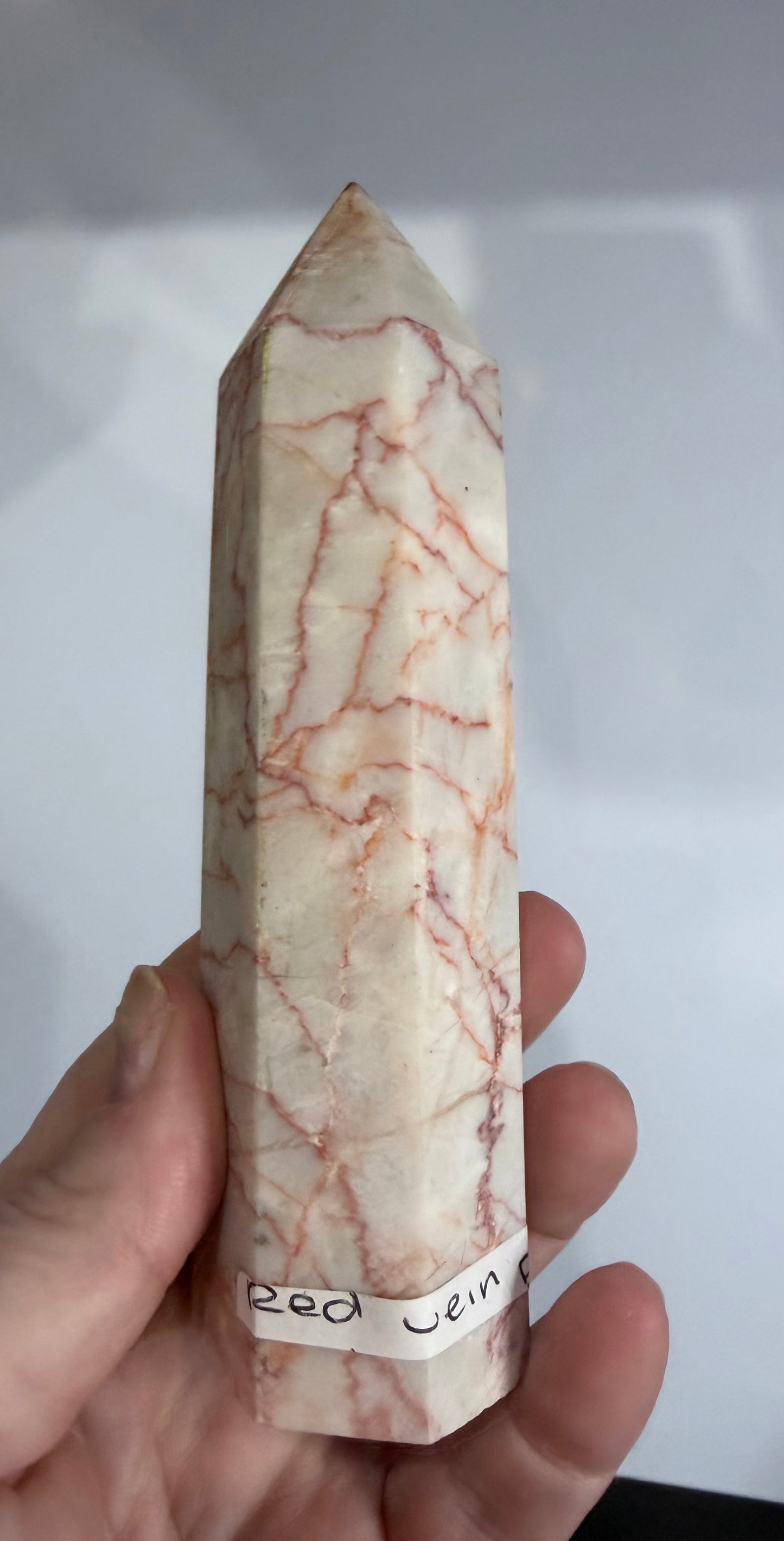 Red Vein Jasper Crystal Tower – 13.7cm | 298g E