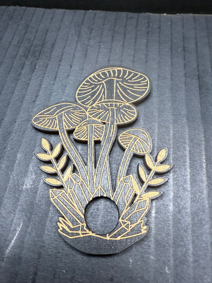 Mushroom wooden Sphere Holder