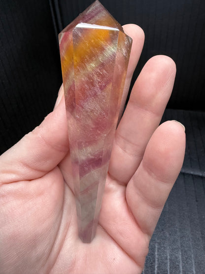 Candy Fluorite Wand on stand