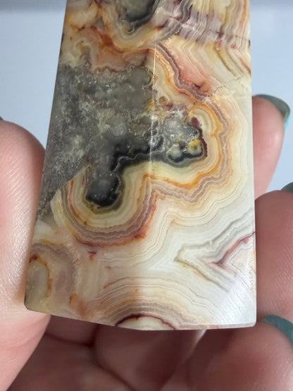 Crazy Lace Agate Tower –  B