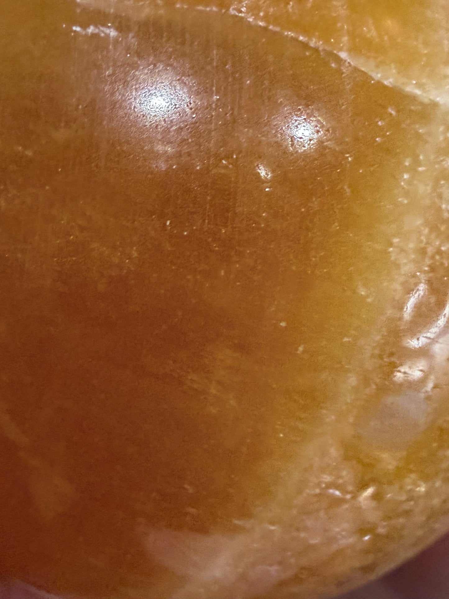 🍊 Orange Calcite Sphere – 5.6 cm | 260 g