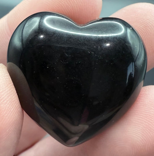 Black Obsidian Heart – 3 cm