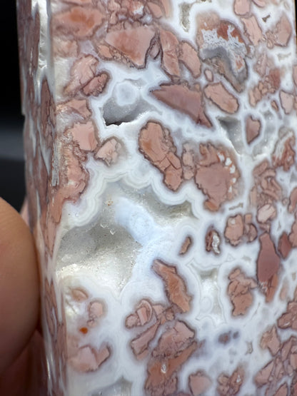 Pink Petal (Cotton Candy) Agate Statement Tower