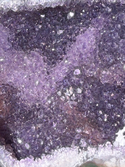 Brazilian Amethyst Druzy Cave Geode – 954g F