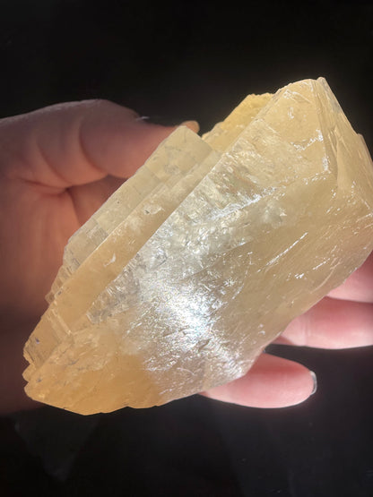Raw Calcite on Light Base