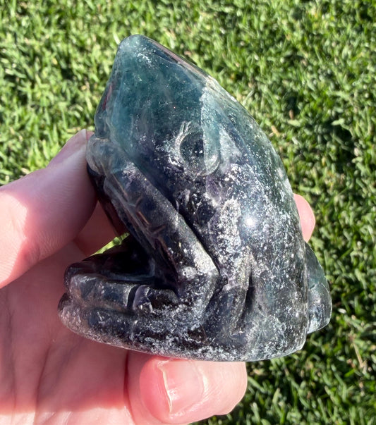Blue Fluorite Shark Carving 7.2cm | 242g