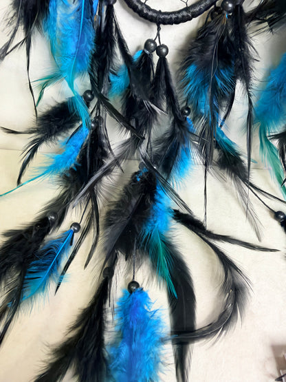 Blue Howlite Dreamcatcher – 55 × 16cm