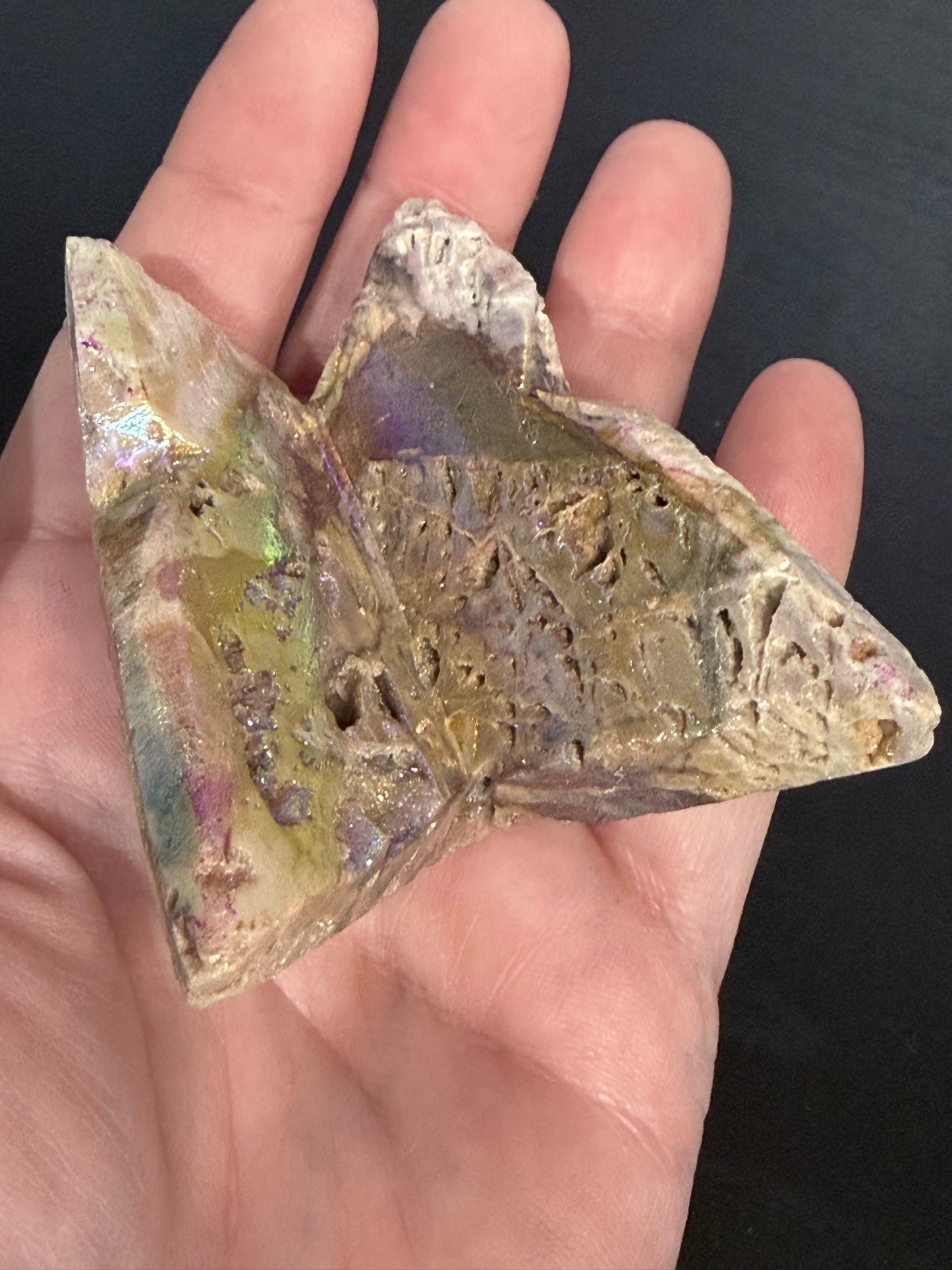 Aura-Coated Sphalerite Butterfly A