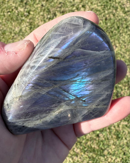 Polished Purple Flash Labradorite Freeform
