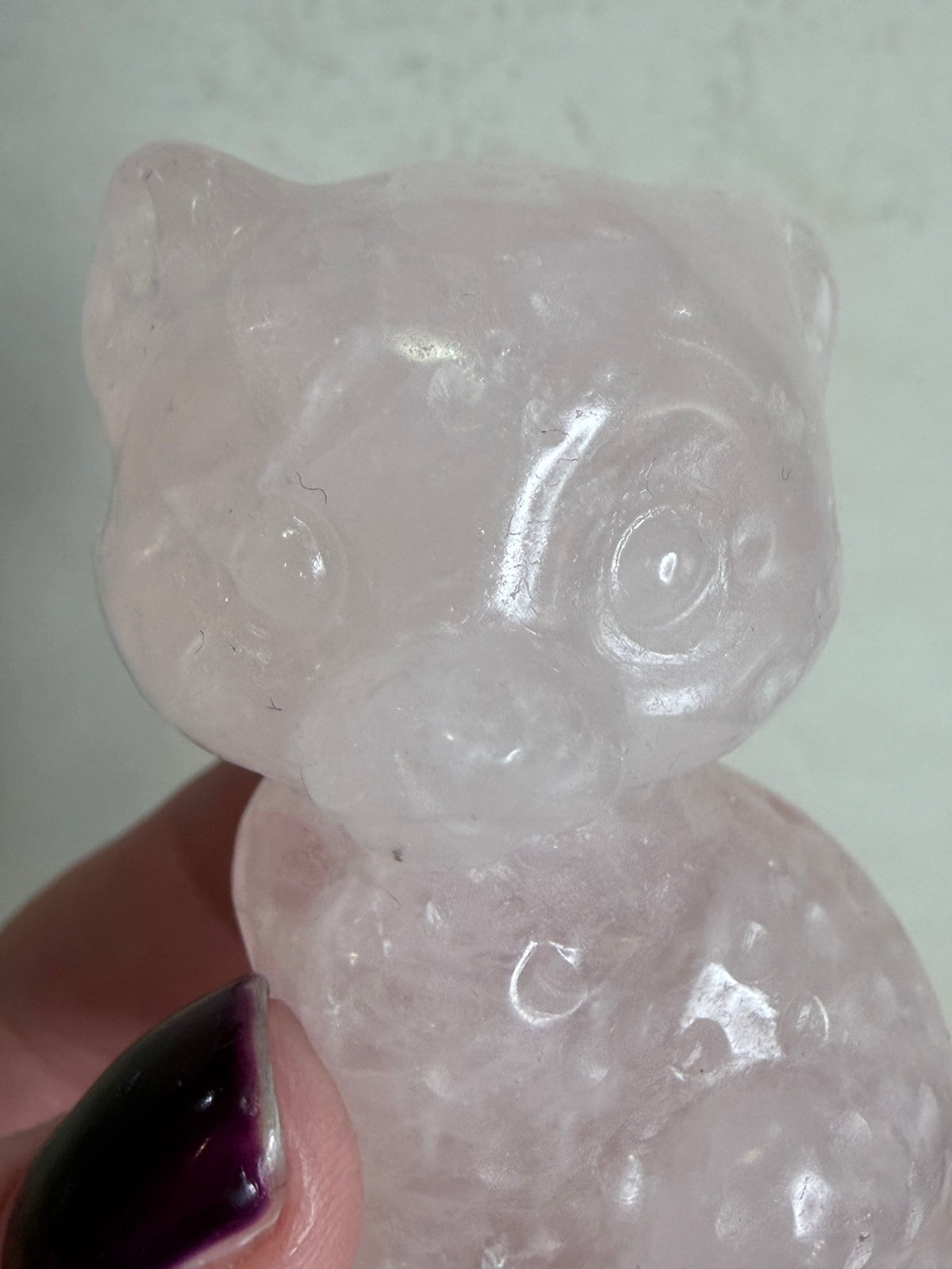 Rose Quartz Leopard Cub Carving – 6.2cm