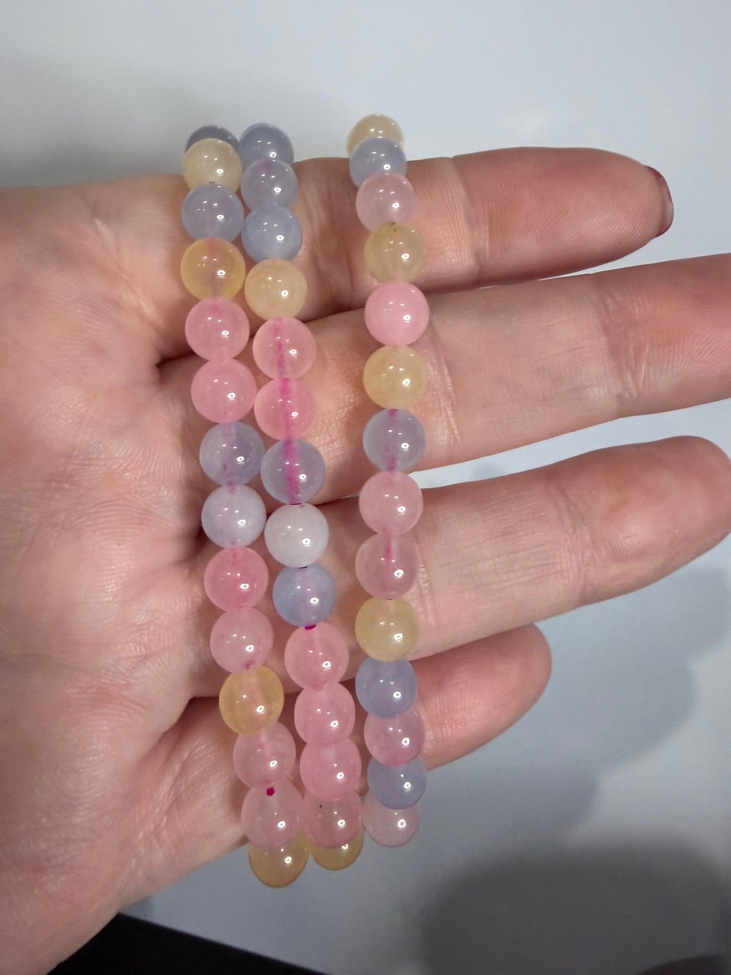 6mm Morganite Bracelet – Love • Emotional Healing • Compassion
