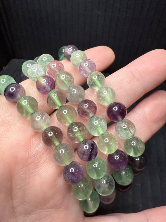 Fluorite 8mm Bracelet - Crystal wonderland By Lisa