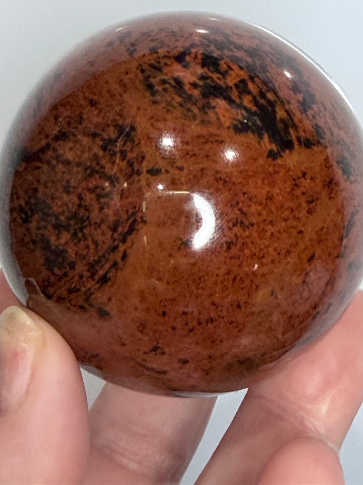 Mahogany Obsidian Sphere – 230g | 5.7cm A