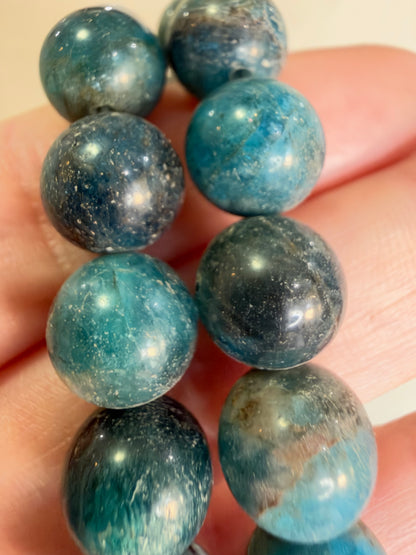 10mm Blue Apatite Bracelet
