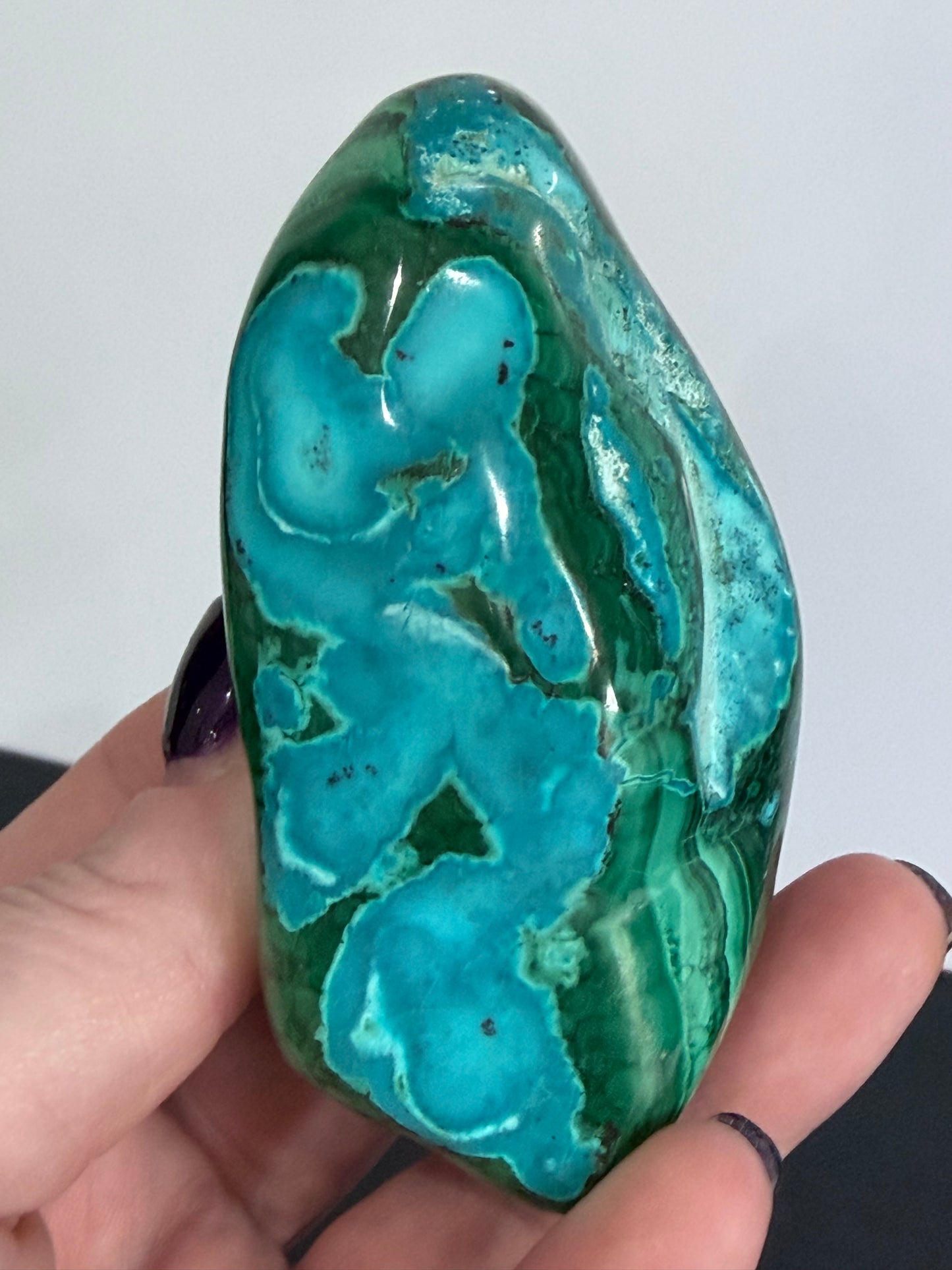 Chrysocolla with Malachite Freeform Premium– Madagascar – 275g -