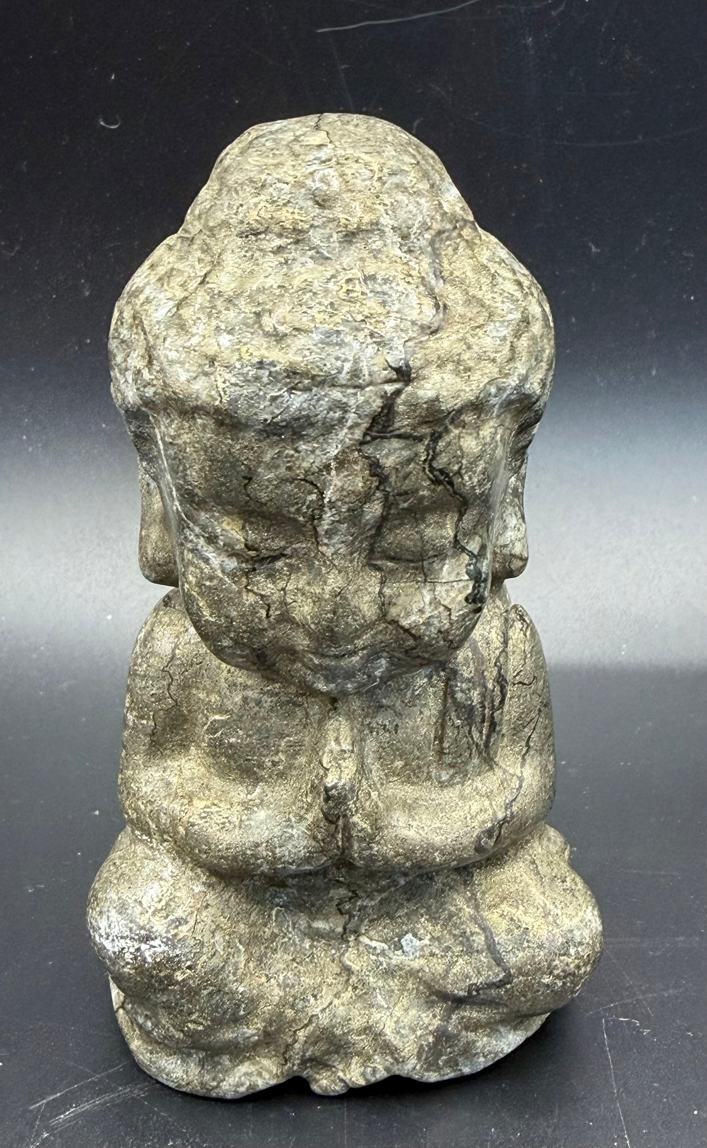 Pyrite Buddha Carving – 12 × 6.5 cm (692 g)