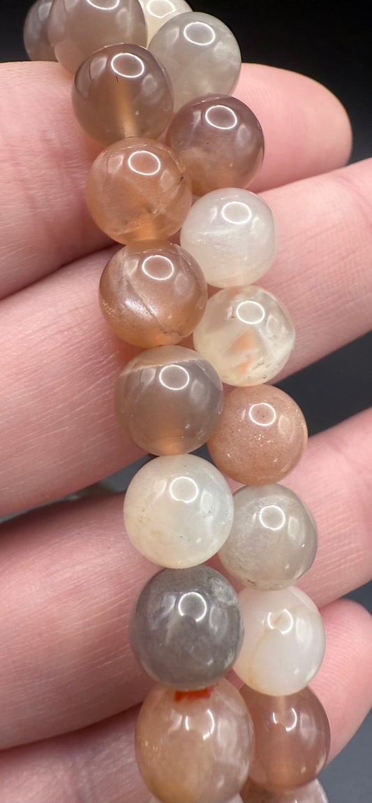 Mixed Moonstone 8mm Bracelet - Crystal wonderland By Lisa