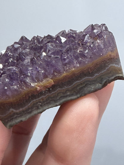Amethyst Druzy Heart Cluster With Stand – 5.6cm (C)