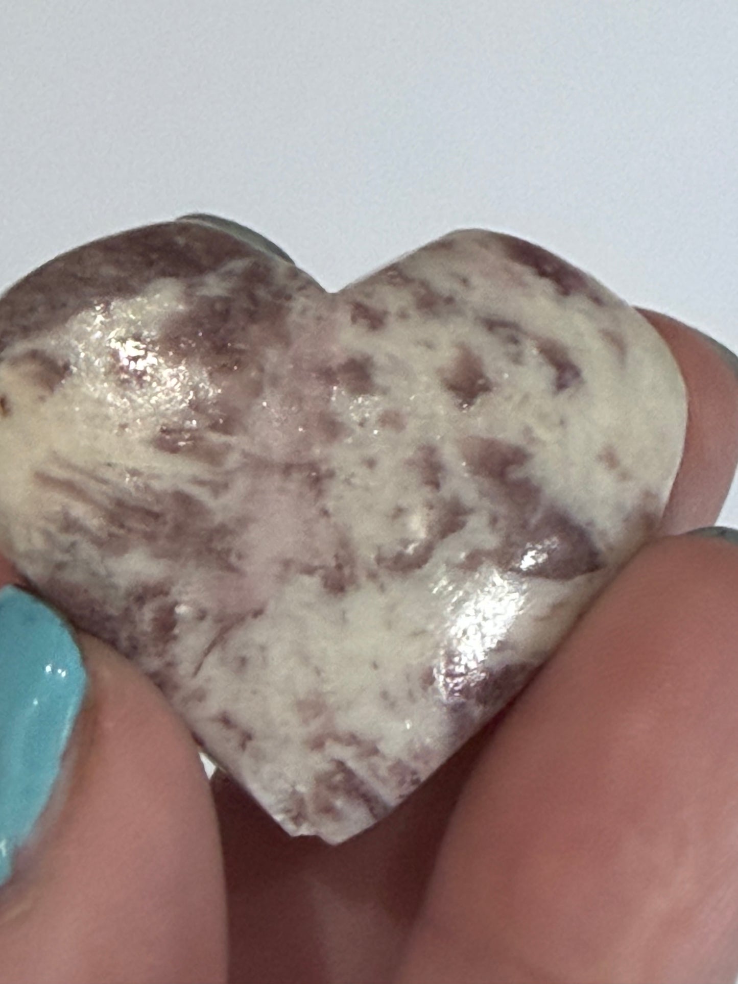 Pink Tourmaline in Mica Matrix Heart C - 3.7cm