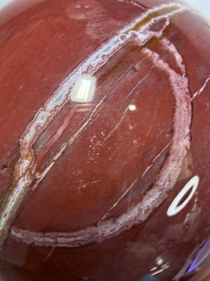 Pink Petrified Wood Sphere – 180g | 5cm