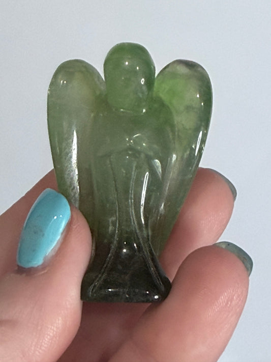 Green Fluorite Angel – 6cm A -