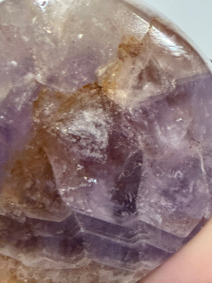 Amethyst & Banded Agate Heart 94g | 6.6 × 6.1 cm | Self-Standing I