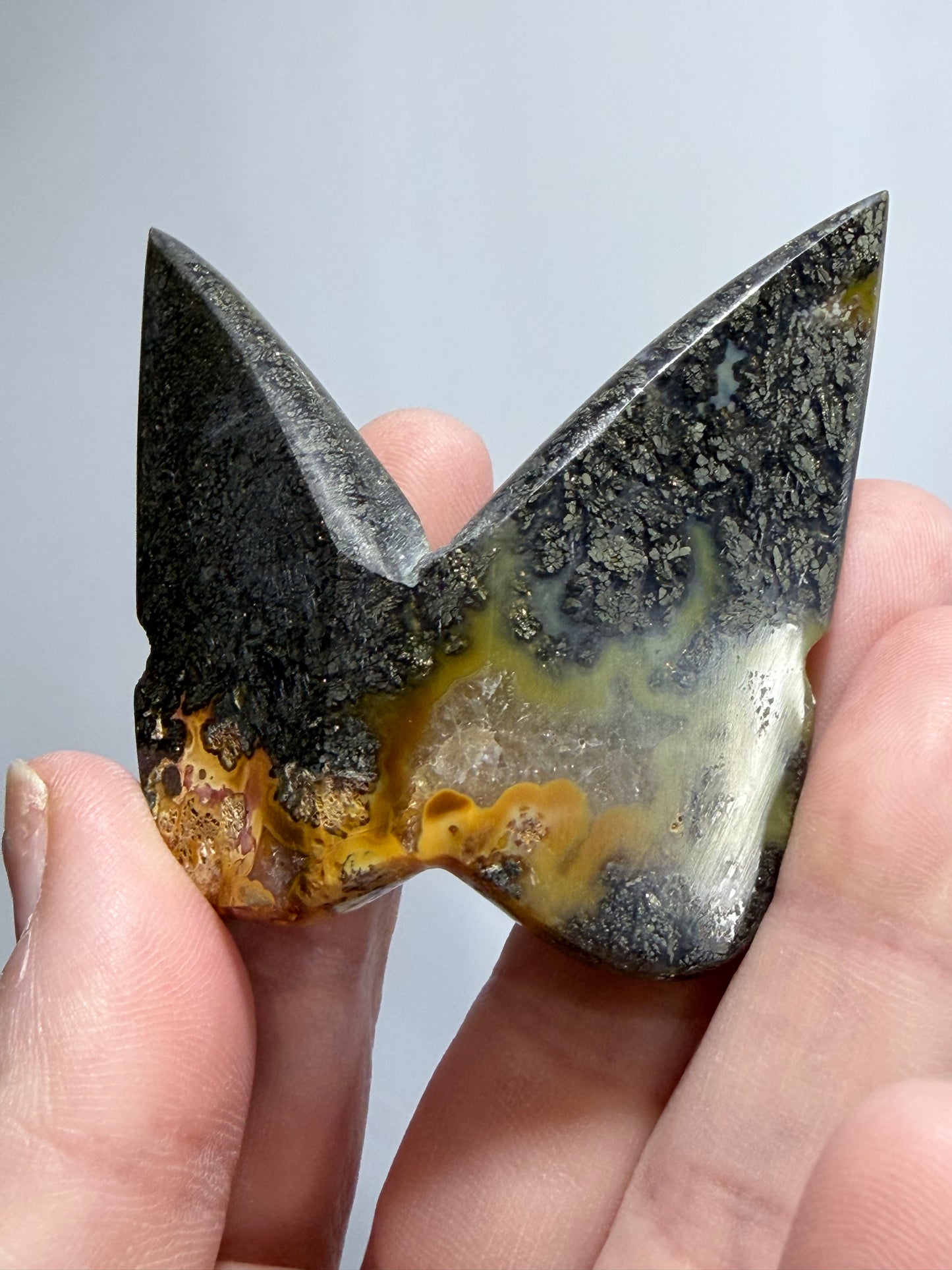 Indonesian Marcasite Butterfly Carving – 5cm (B)
