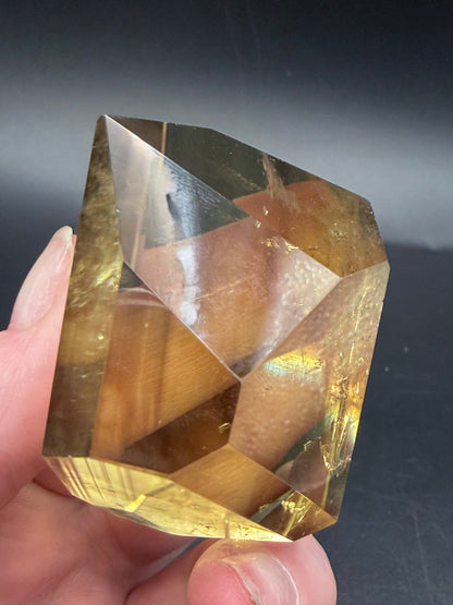 Smokey Citrine Point Freeform with Phantom Growth — Collector Piece